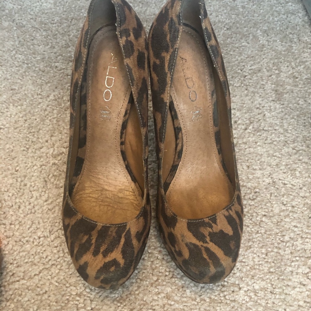 Animal print heels